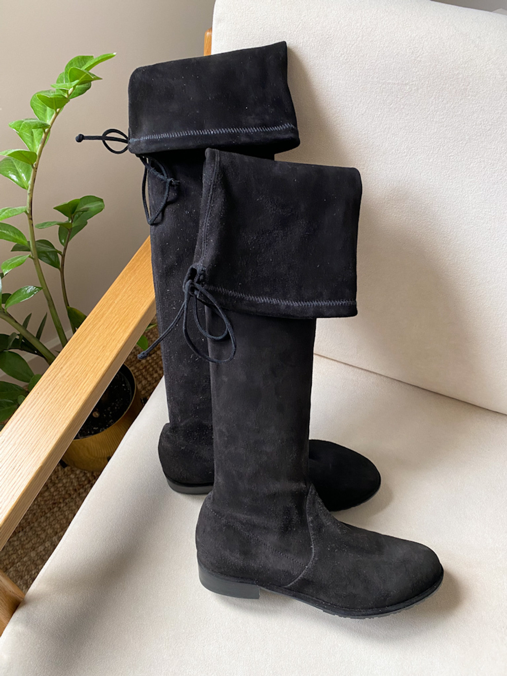 Замшевые сапоги Stuart Weitzman, 37,5