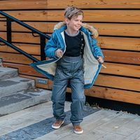 Полукомбинезон зимний мембранный "Асфальт" подростковый