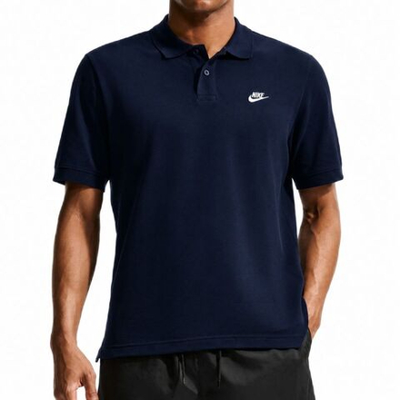 Мужское теннисное поло Nike Club Polo Pique - obsidian/white