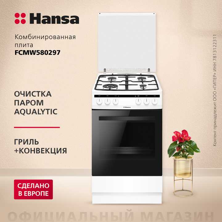 Комбинированная плита Hansa FCMW580297