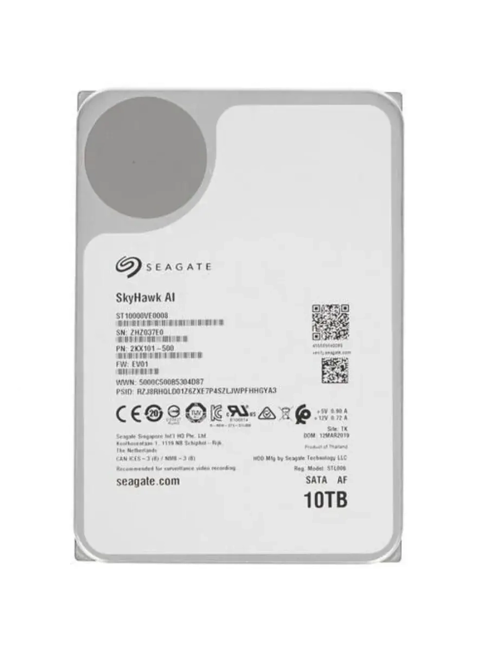 3.5" 10 ТБ Жетский диск SkyHawk AI ST10000VE0008