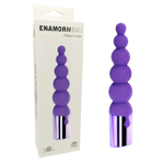 Фиолетовый вибратор-ёлочка Enamorment Ribbed Vibe - 18,2 см. (Цвет: фиолетовый)