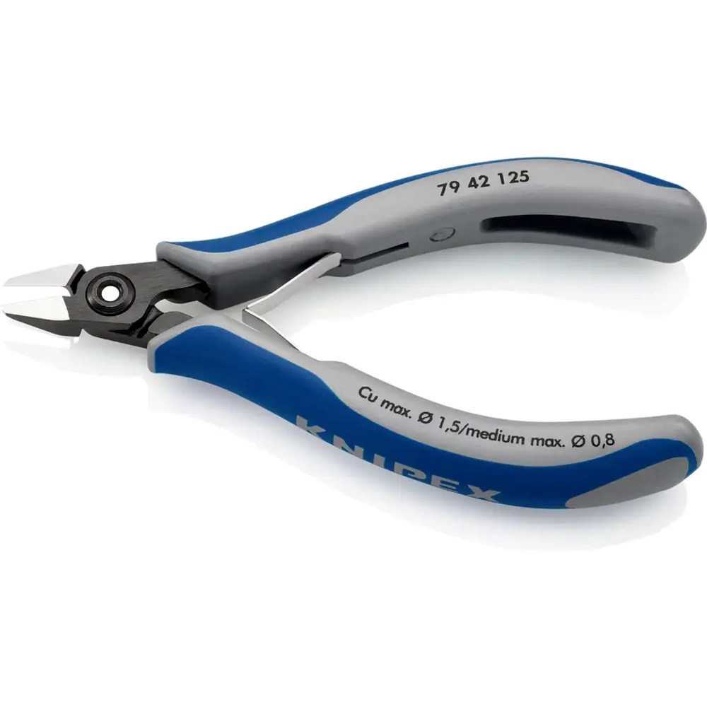 Прецизионные кусачки боковые для электроники чернёные 125 мм Knipex 79 42 125