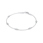 Браслет из серебра с бриллиантами по окружности , Tiffany 💎Yard 0.15ct В наличии