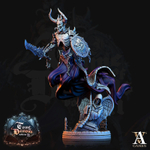 Grand Alliance Death Soulblight Gravelords Vampire Counts Восставший демонический воин миниатюра для dnd, днд, pathfinder, фентези, Настольная игра, НРИ, Варгейм, РПГ