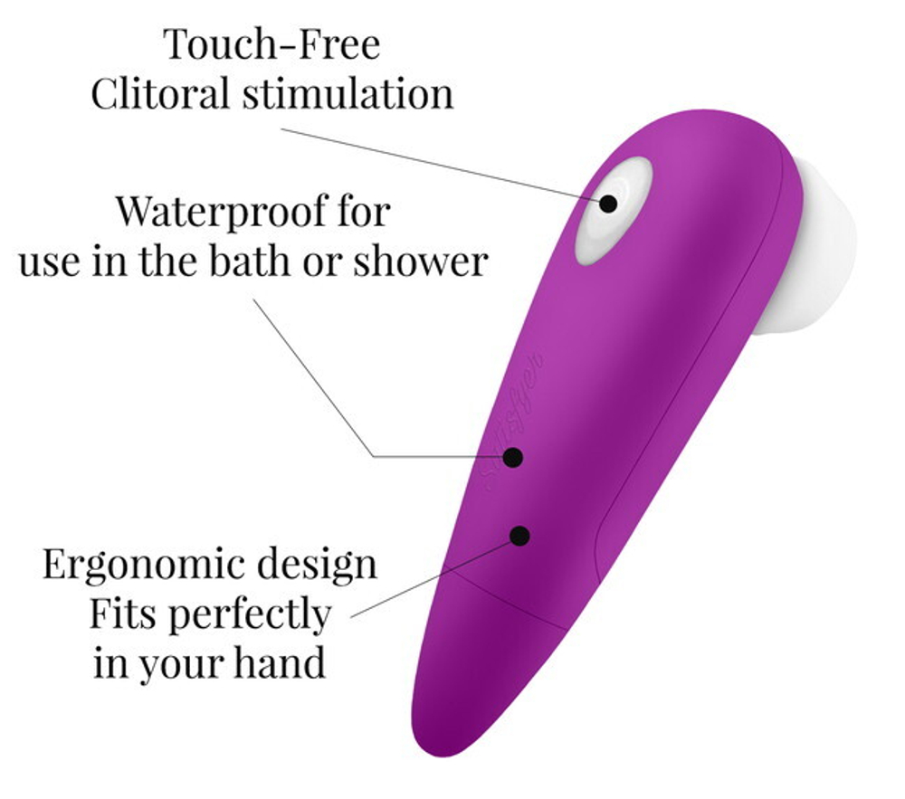 Вакуум-волновой бесконтактный стимулятор клитора Satisfyer 1 (11 режимов ) (Цвет: золотисто-розовый)