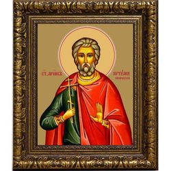Артема Кизический мученик. Икона на холсте.