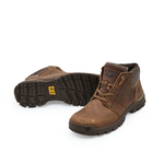CAT Work Boots Men"s Mid top Brown