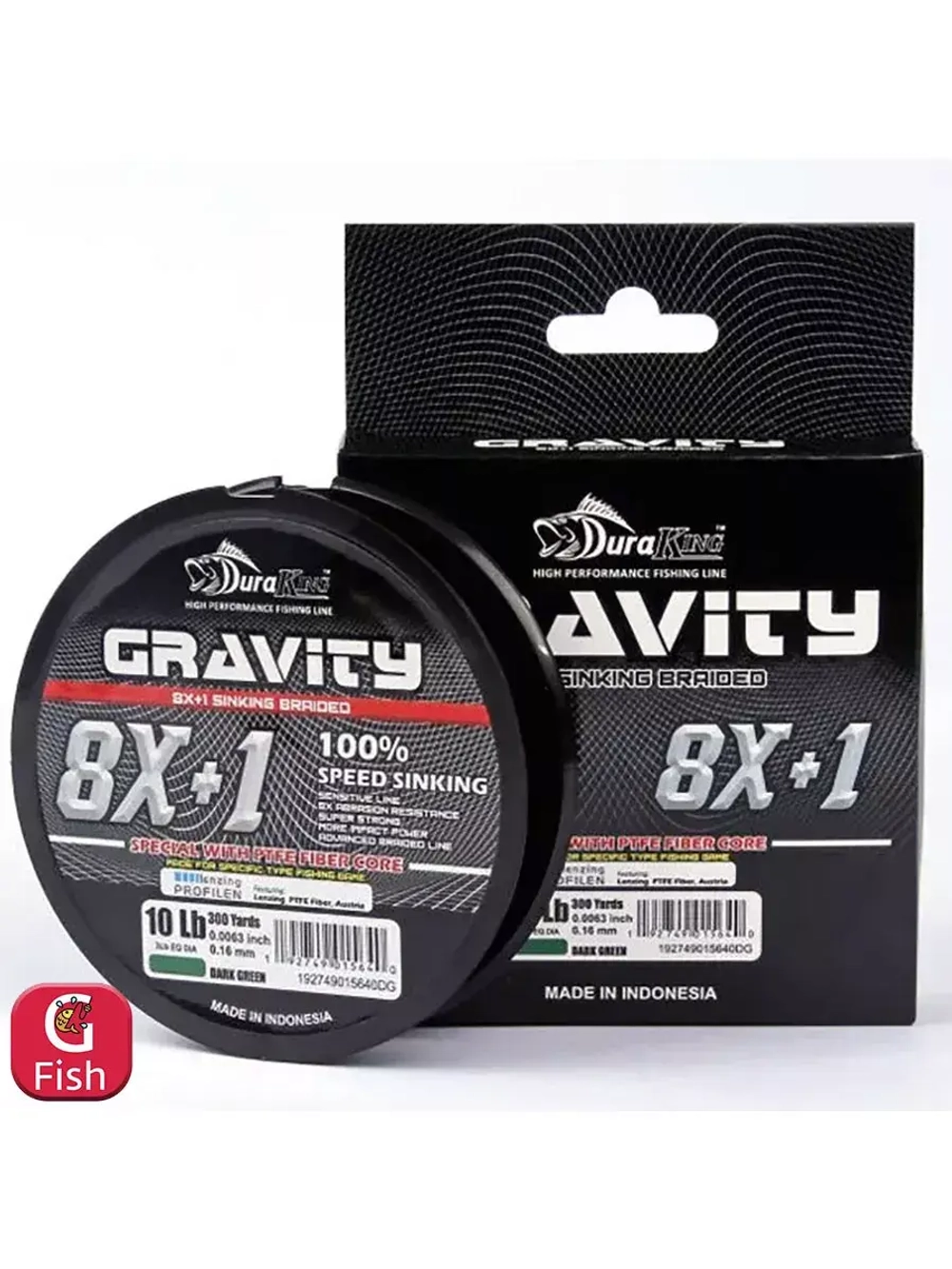 Шнур для рыбалки DuraKing GRAVITY 8X+1
