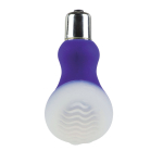 Массажер фиолетового цвета со съемной насадкой для заморозки Posh Silicone Wave (Цвет: фиолетовый)