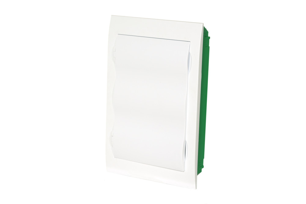 Systeme Electric City9 Box IT корпус встраиваемый с белой дв. 3ряд/36мод 2 розетки