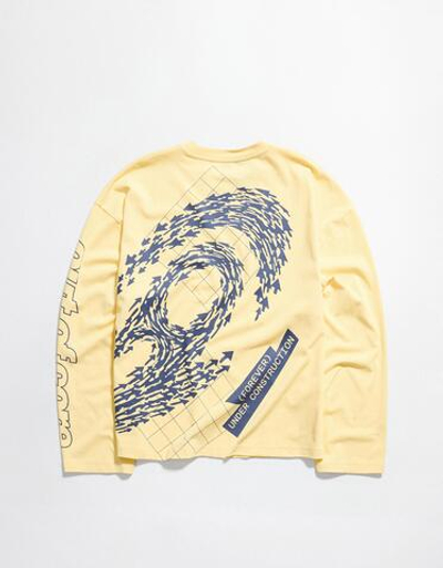 Мужской лонгслив boxy fit OUT OF CORE - BERSHKA