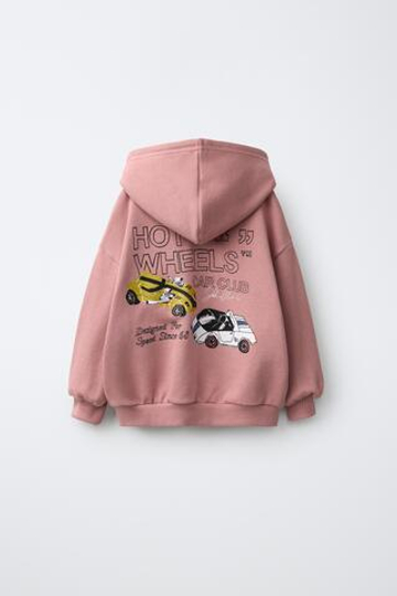 ZARA ХУДИ HOT WHEELS MATTEL ©, РОЗОВЫЙ