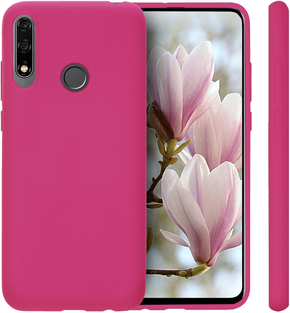 Мягкий Soft Touch чехол из силикона для HONOR 9X / 9X PREMIUM / P SMART Z с бархатной подкладкой