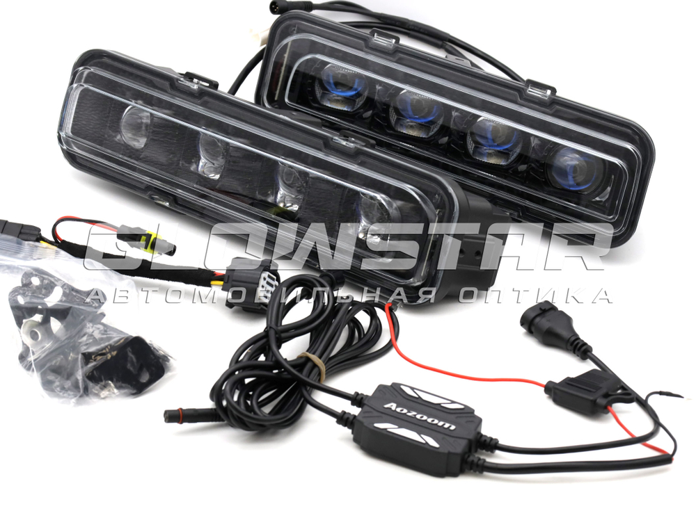 Aozoom светодиодные би-линзы ALPA-07 12V 3000K 47/83W (TANK500)