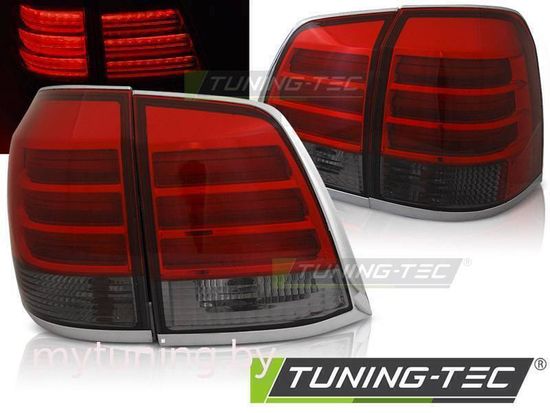 Задние фонари для Toyota Land Cruiser 200 (07-15) LED Red Smoke