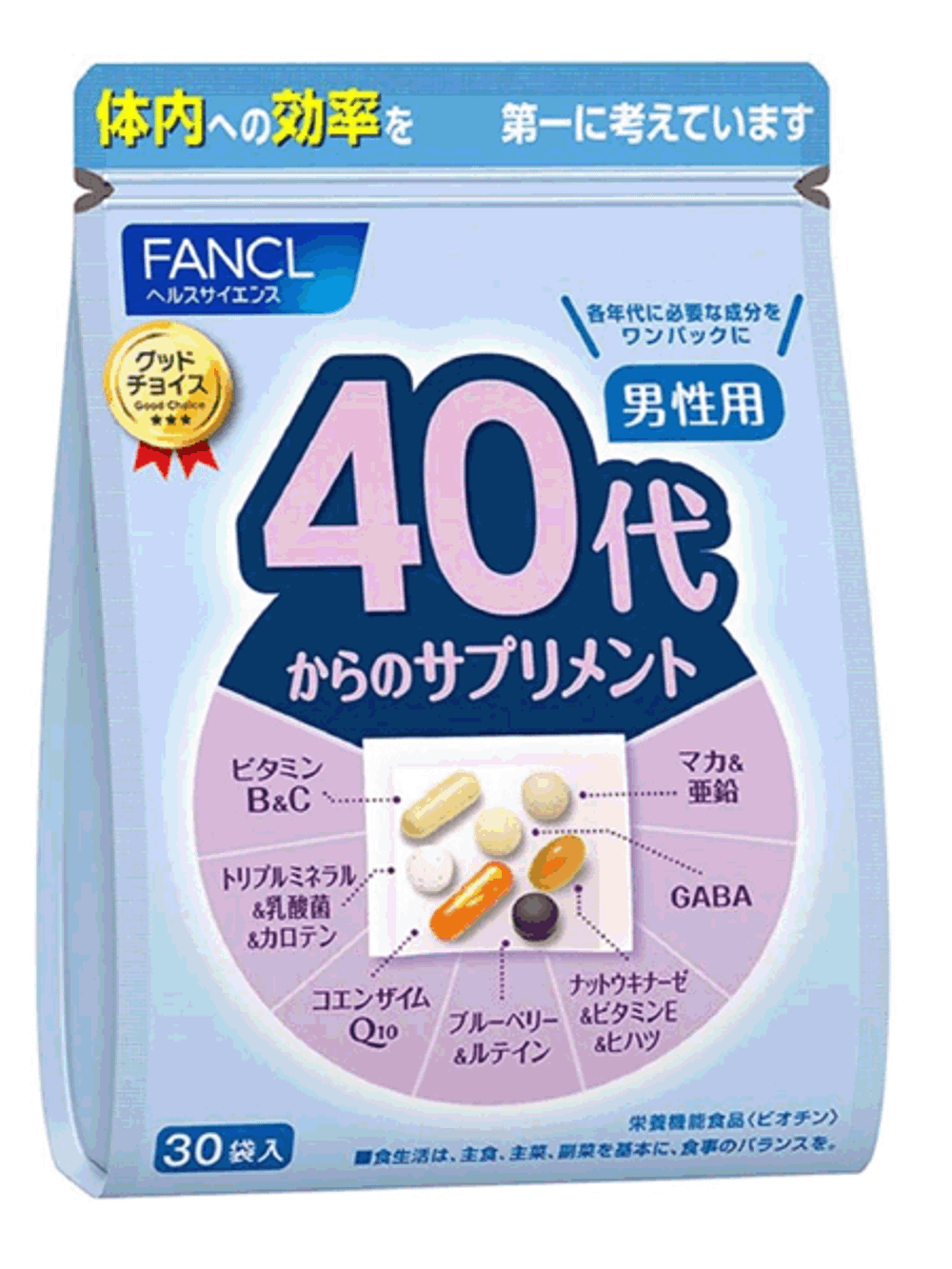 Витаминный комплекс для мужчин от 40 лет, FANCL