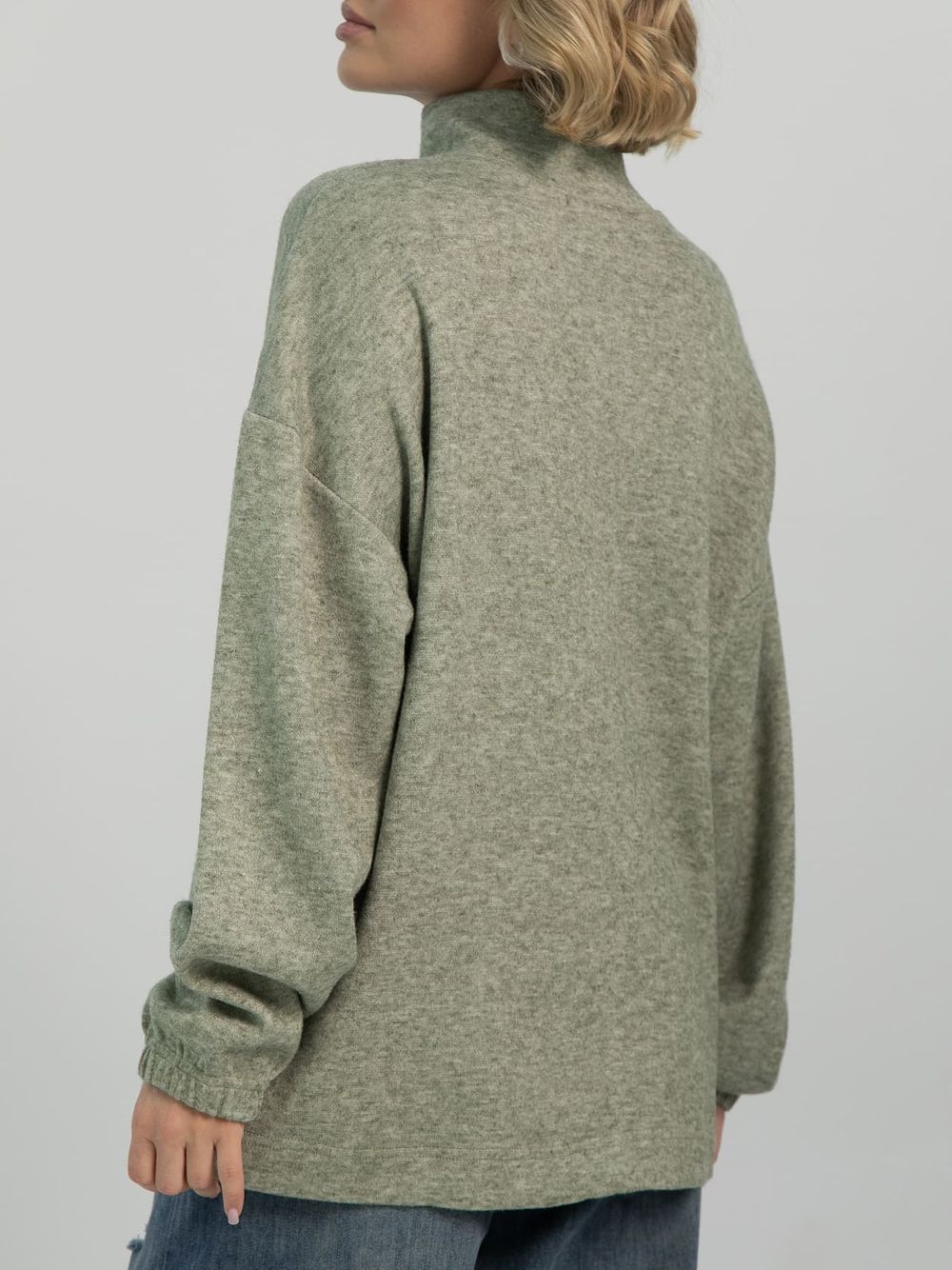 Джемпер Лесная фантазия (серо-оливковый) Б16329-1М LT Collection