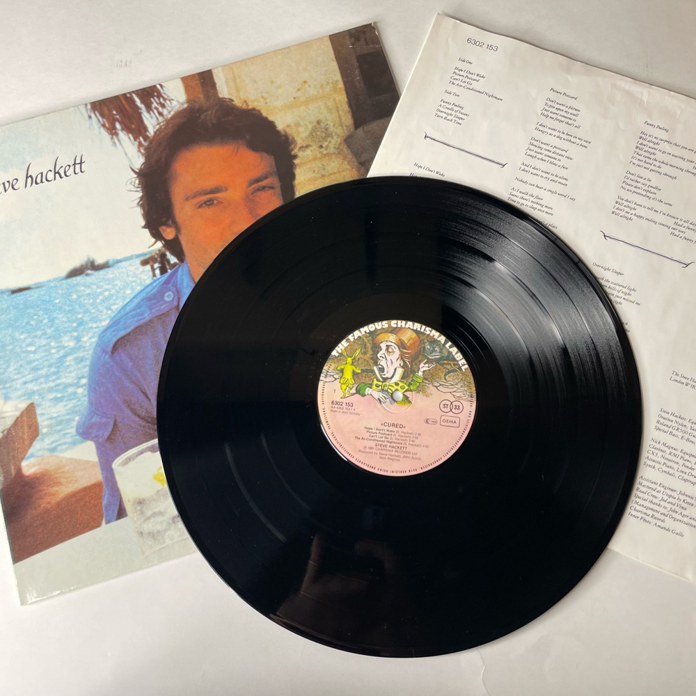 Винтажная виниловая пластинка LP Steve Hackett Cured (Германия 1981)