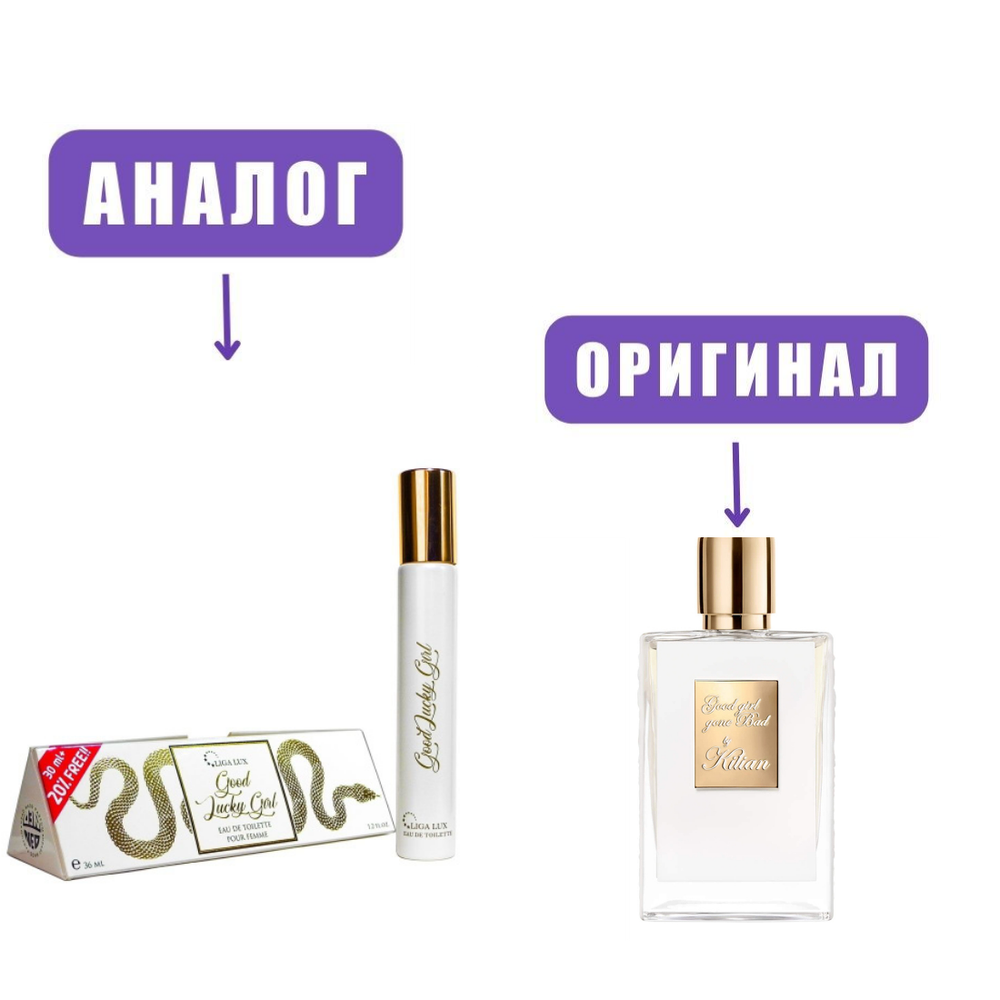 LIGA LUX 36ml GOOD LUCKY GIRL edT lady (версия Kilian Good Girl Gone Bad) /ТВ ручка бол