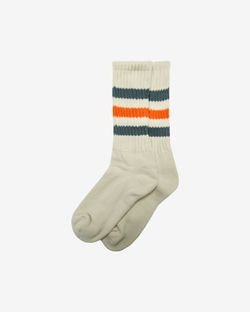 Носки SK Retro Stripes Ivory/Spruce/Orange