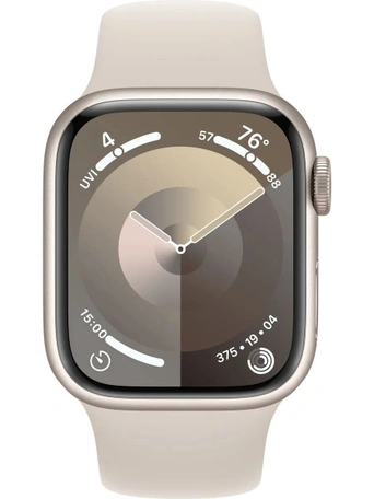Умные часы Apple Watch Series 9 45 мм Aluminium Case GPS, starlight Sport B M/L