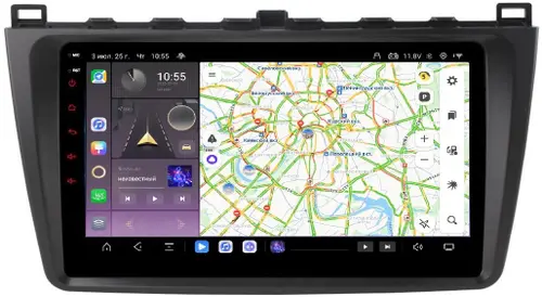 Магнитола для Mazda 6 2007-2012 (GH) - Kuberg OL-9506 QLed, Android 13, Быстрейшая, CarPlay, SIM-слот