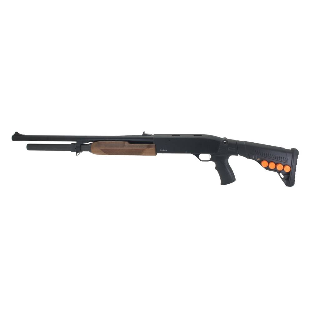Приклад телескопический с патронташем на Бекас 12, 16, DLG Tactical. Черный