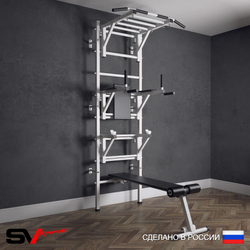 Шведская стенка Sv Sport (Турник рукоход/Брусья/Стойка/Скамья)