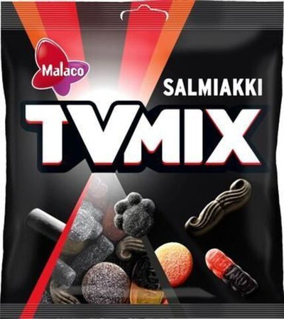 Мармелад смесь Malaco TV Mix Salmiakki салмиакки 280 г (из Финляндии)
