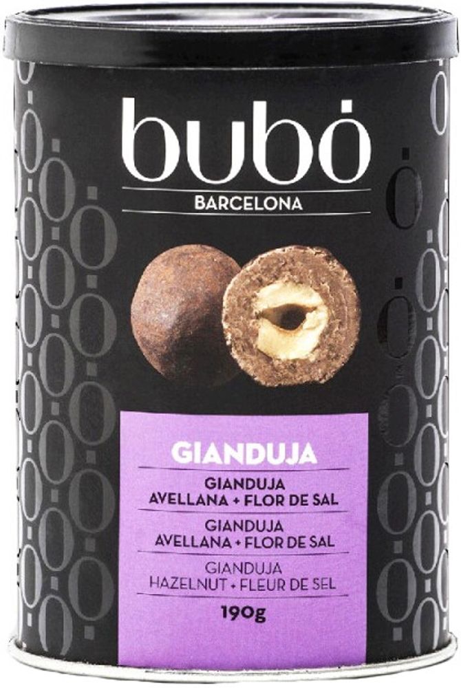 Шоколад Бубо Фундук в Молочном Шоколаде в жестяной банке / Bubo Gianduja in can 190г