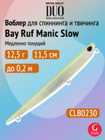 Воблер для рыбалки DUO Bay Ruf Manic Slow 155, CCC0190 Mat Pop Chart, 155 мм, 20 г, тонущий, стикбейт