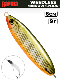 Незацепляйка RAPALA Minnow Spoon RMS06 / 6 см, 9 г, цвет RFSH