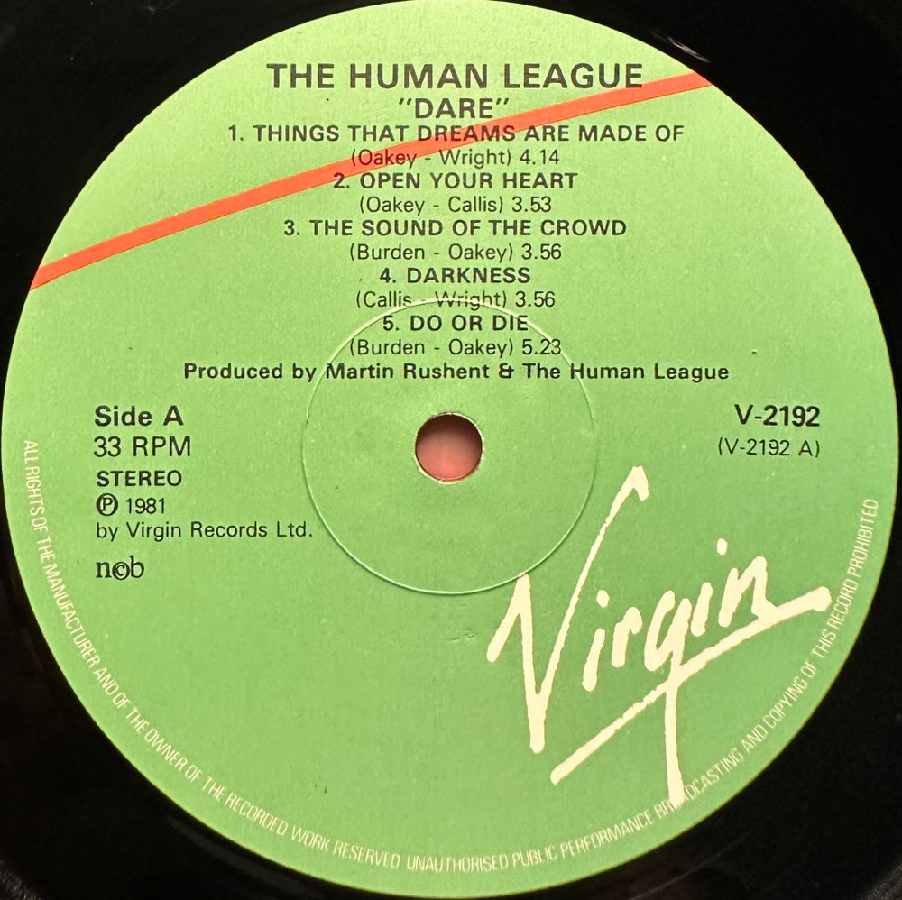 The Human League - Dare! (Скандинавия 1981г.)