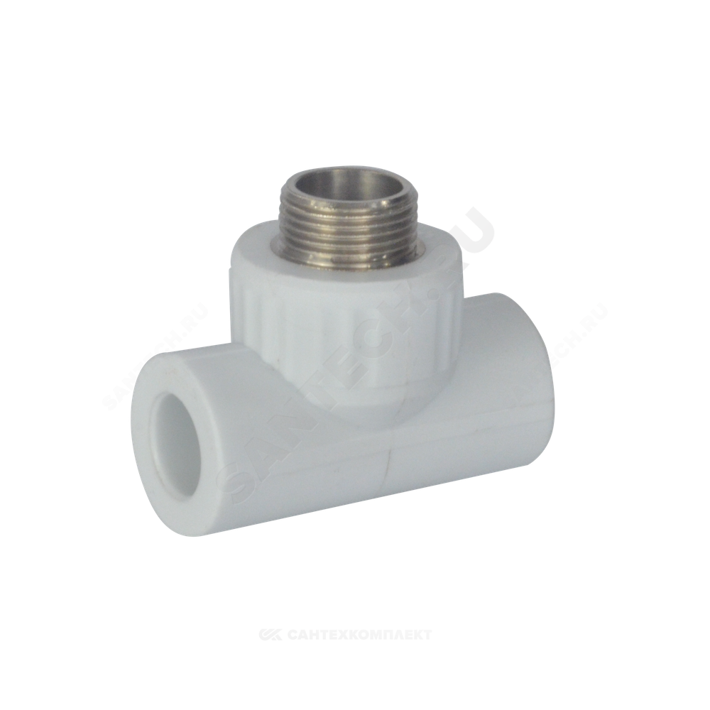 Тройник PP-R комбинированный белый Дн 20х1/2" НР VALFEX 10128020