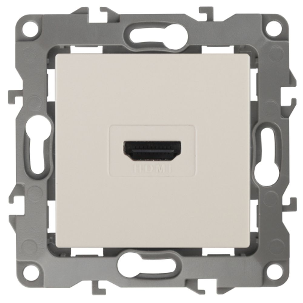 Розетка ЭРА Серия 12 12-3114-02 HDMI IP20 слоновая кость | Эра 12
