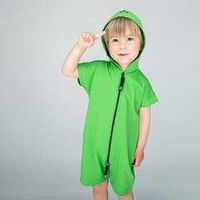 Ромпер на молнии "Bb team green"
