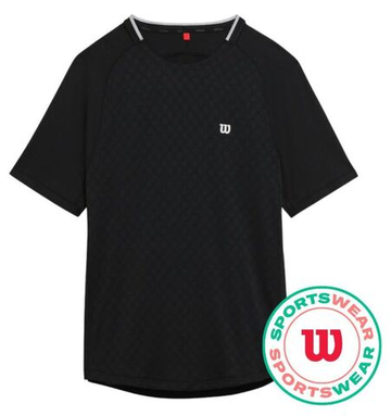 Мужская теннисная футболка Wilson Serve Out - black