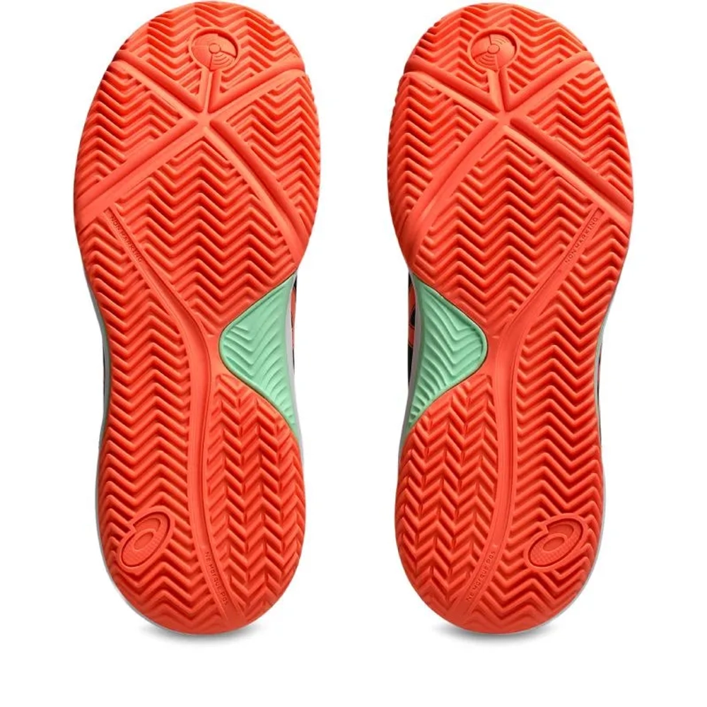 Детские кроссовки для падела Asics Gel-Dedicate 8 Padel GS - black/vivid coral