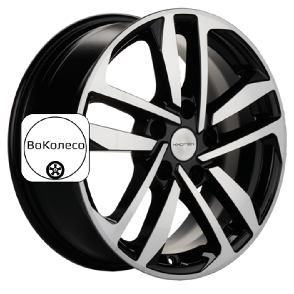 6,5x16/5x114,3 ET50 D67,1 KHW1612 (Huyndai/Kia) Black-FP Khomen Wheels