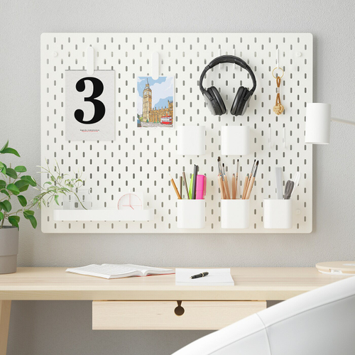 Перфорированная доска IKEA SKADIS (СКОДИС), Белый