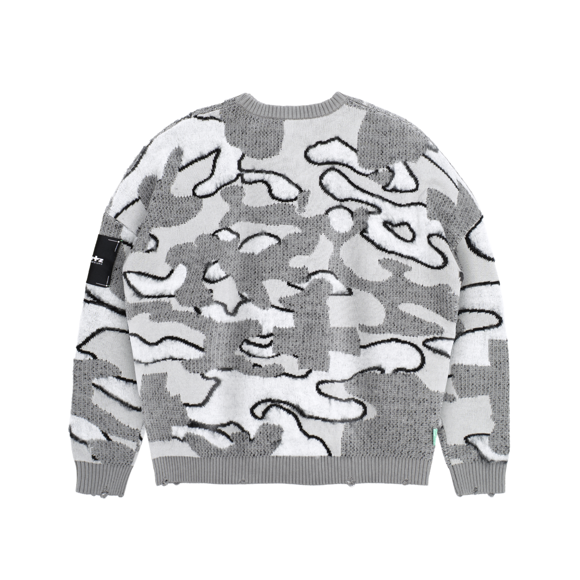 «Optical Camo» Mohair Sweater