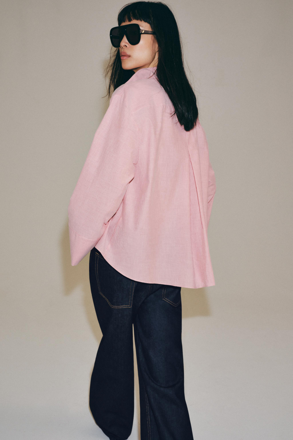 РУБАШКА В ПОЛОСКУ С МАНИШКОЙ ZW COLLECTION — ZARA