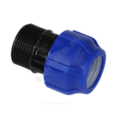 Муфта компрессионная ПЭ Дн 40х1 1/2" НР Ру16 VALFEX 121001140112