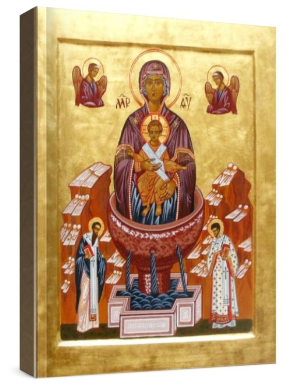 Живоносный источник (рукописная икона)