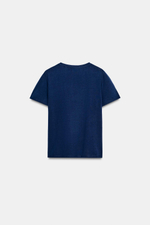 ХЛОПКОВАЯ ФУТБОЛКА В СТИЛЕ РУСТИК — ZARA
