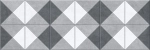 Настенная плитка Alma Ceramica TWU93ORG27R Origami 30x90 серая / белая матовая под мозаику с орнаментом