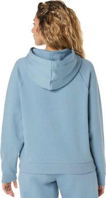 Женская Кофта теннисная Asics Logo Fleece Pullover - saba blue