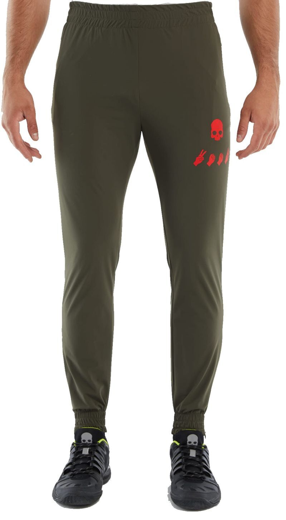 Мужские теннисные штаны Hydrogen Tech Pants - зеленый