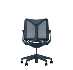 Кресло Herman Miller Cosm, низкая спинка, цвет Nightfall, нерегулируемые подлокотники